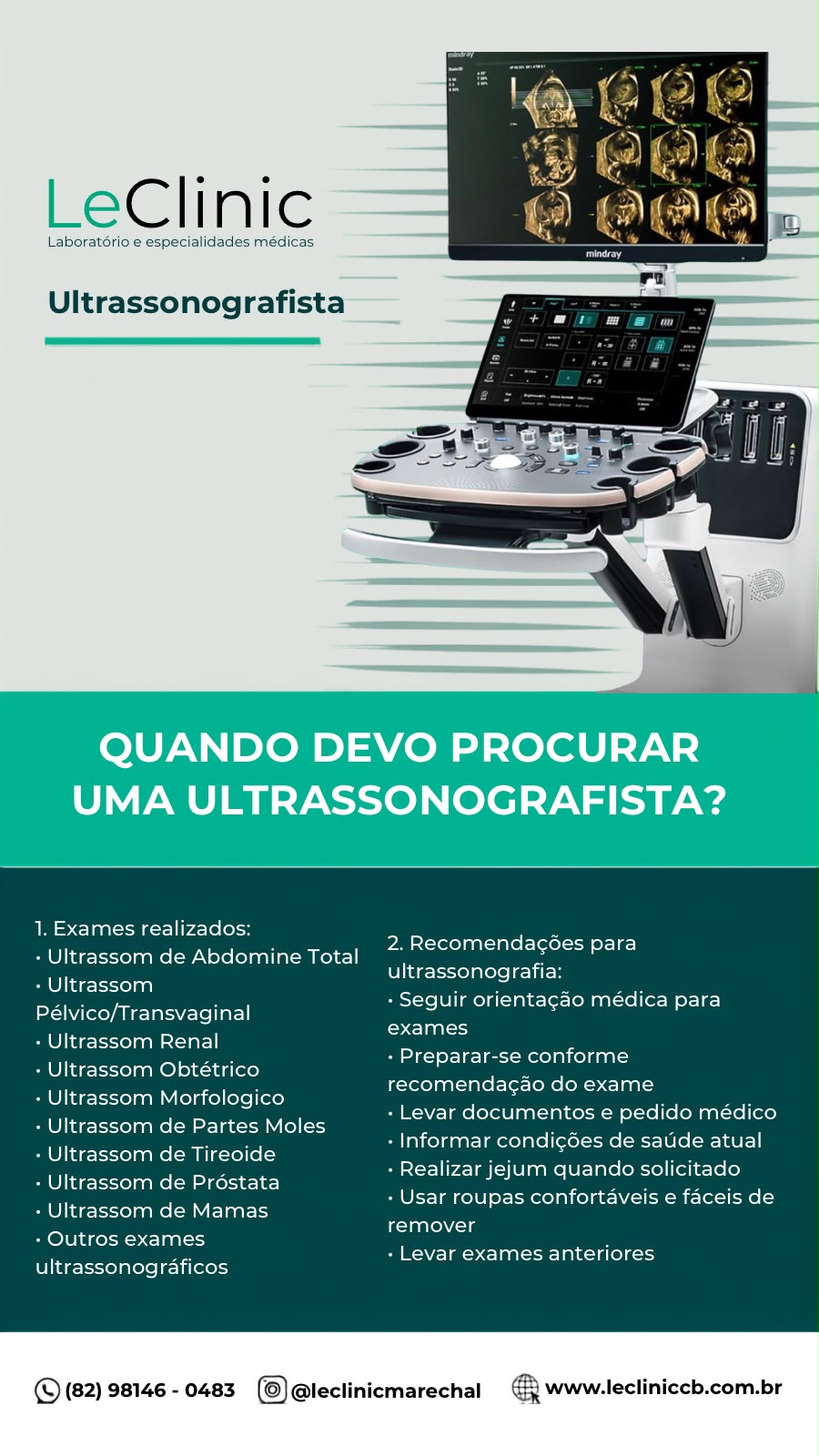 Atendimento ultrassom